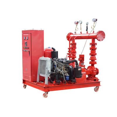 Good price Diesel-Feuerpumpenpaket Notfall-Feuerwasserpumpen-System Hauptpumpen- und Jockeypumpen-Set, elektrisch, mit hydropneumatischem Tank, Saug- und Entlademängeln und elektrischem Panel. Online