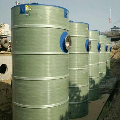Good price Integriertes Vorgussmaterial für Abwasserpumpenstationen auf FRP mit Aufzug und Rohrleitung Online